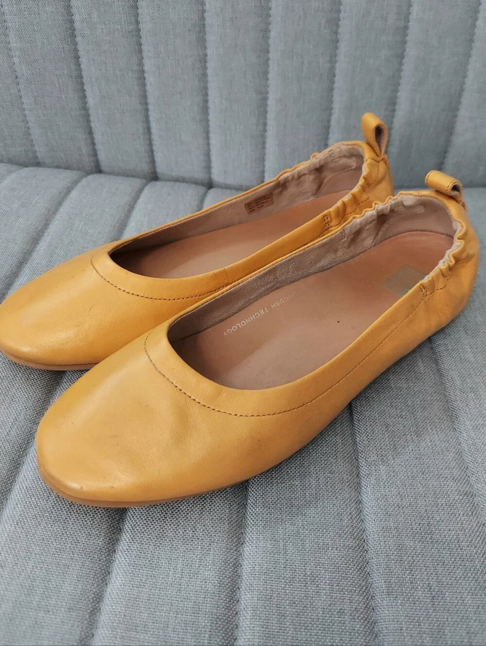 Fitflop Allegro Slip On Ballet Flats Tan US Size 7 Everyday Comfort